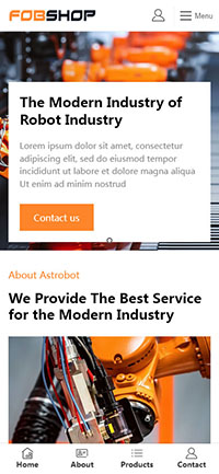 手機(jī)端B2B外貿(mào)獨(dú)立站-人工智能工業(yè)自動化網(wǎng)站